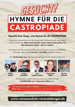 Poster: Aufruf zur CASTROPIADE Hymne
